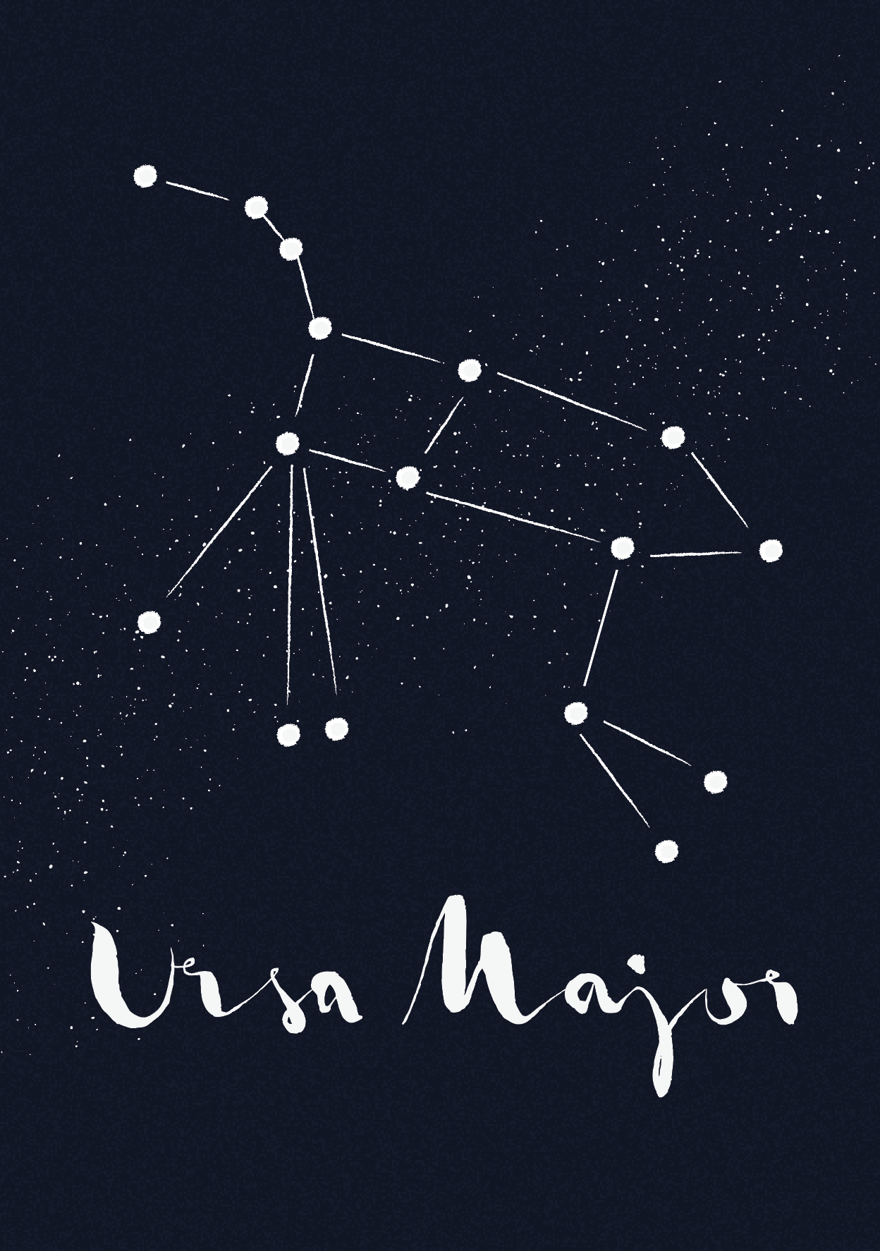 ursa major constellation drawing
